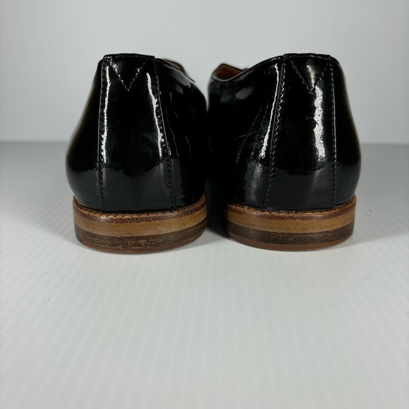 1937 Footwear Shoes Mens 9 Patent Leather Lace up Classic Dress Work Church Slip - Picture 4 of 6